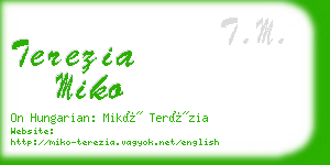 terezia miko business card